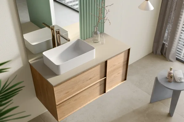 Acquabella Areia - Qube Encimera detalle